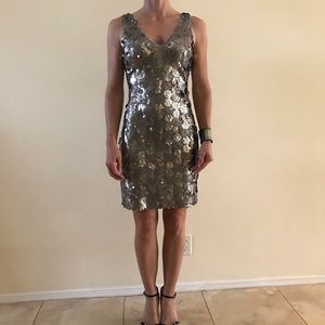 Renn Silver Sequined Dress